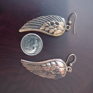 Angel wing earrings